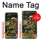 iPhone 7, 8, SE (2020), SE2 Hard Case Trex Raptor Dinosaur with custom name