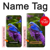 iPhone 7, 8, SE (2020), SE2 Hard Case Bluebird of Happiness Blue Bird with custom name