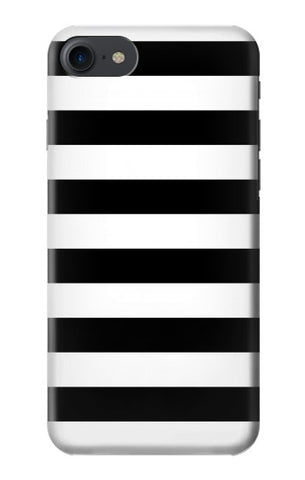iPhone 7, 8, SE (2020), SE2 Hard Case Black and White Striped