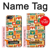 iPhone 7, 8, SE (2020), SE2 Hard Case Western Pattern with custom name