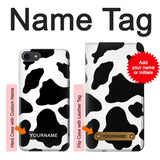 iPhone 7, 8, SE (2020), SE2 Hard Case Seamless Cow Pattern with custom name