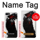 iPhone 7, 8, SE (2020), SE2 Hard Case Dark Samurai with custom name