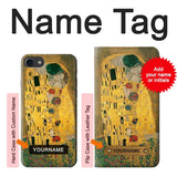 iPhone 7, 8, SE (2020), SE2 Hard Case Gustav Klimt The Kiss with custom name