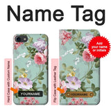 iPhone 7, 8, SE (2020), SE2 Hard Case Flower Floral Art Painting with custom name
