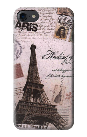 iPhone 7, 8, SE (2020), SE2 Hard Case Paris Postcard Eiffel Tower