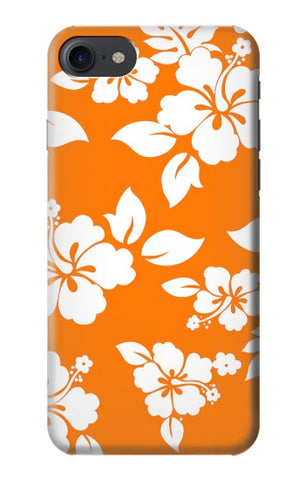 iPhone 7, 8, SE (2020), SE2 Hard Case Hawaiian Hibiscus Orange Pattern