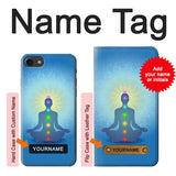 iPhone 7, 8, SE (2020), SE2 Hard Case Bhuddha Aura Chakra Balancing Healing with custom name