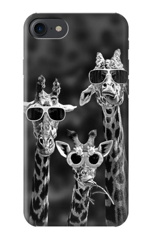 iPhone 7, 8, SE (2020), SE2 Hard Case Giraffes With Sunglasses