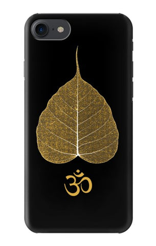 iPhone 7, 8, SE (2020), SE2 Hard Case Gold Leaf Buddhist Om Symbol