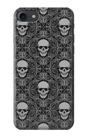 iPhone 7, 8, SE (2020), SE2 Hard Case Skull Vintage Monochrome Pattern