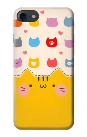 iPhone 7, 8, SE (2020), SE2 Hard Case Cute Cat Pattern