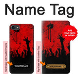 iPhone 7, 8, SE (2020), SE2 Hard Case Zombie Hands with custom name