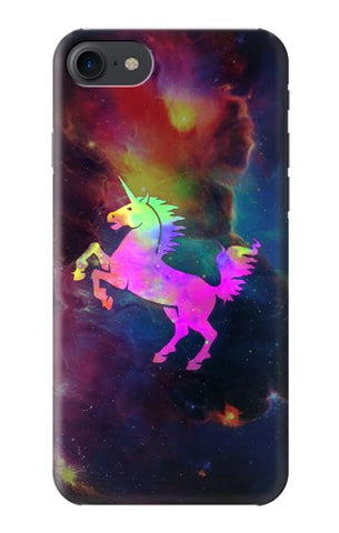 iPhone 7, 8, SE (2020), SE2 Hard Case Rainbow Unicorn Nebula Space