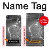 iPhone 7, 8, SE (2020), SE2 Hard Case Thor Thunder Strike Hammer with custom name