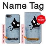 iPhone 7, 8, SE (2020), SE2 Hard Case Pocket Cat with custom name