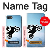 iPhone 7, 8, SE (2020), SE2 Hard Case Extreme Motocross with custom name