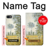 iPhone 7, 8, SE (2020), SE2 Hard Case Claude Monet Fields In Spring with custom name