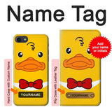 iPhone 7, 8, SE (2020), SE2 Hard Case Yellow Duck with custom name