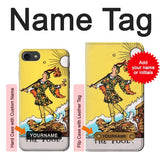 iPhone 7, 8, SE (2020), SE2 Hard Case Tarot Card The Fool with custom name
