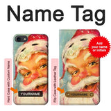 iPhone 7, 8, SE (2020), SE2 Hard Case Christmas Vintage Santa with custom name
