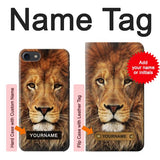 iPhone 7, 8, SE (2020), SE2 Hard Case Lion King of Beasts with custom name