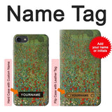 iPhone 7, 8, SE (2020), SE2 Hard Case Gustav Klimt Poppy Field with custom name