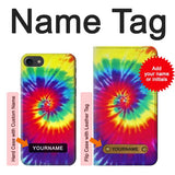 iPhone 7, 8, SE (2020), SE2 Hard Case Tie Dye Fabric Color with custom name