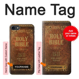 iPhone 7, 8, SE (2020), SE2 Hard Case Holy Bible 1611 King James Version with custom name