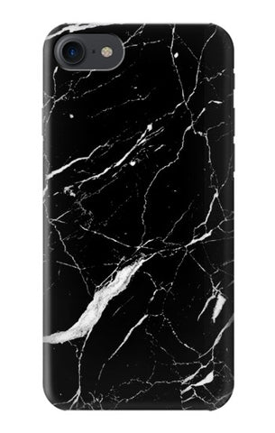 iPhone 7, 8, SE (2020), SE2 Hard Case Black Marble Graphic Printed