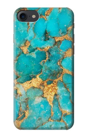 iPhone 7, 8, SE (2020), SE2 Hard Case Aqua Turquoise Stone