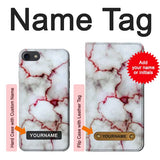 iPhone 7, 8, SE (2020), SE2 Hard Case Bloody Marble with custom name