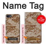 iPhone 7, 8, SE (2020), SE2 Hard Case Desert Digital Camouflage with custom name