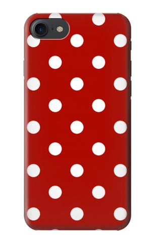 iPhone 7, 8, SE (2020), SE2 Hard Case Red Polka Dots