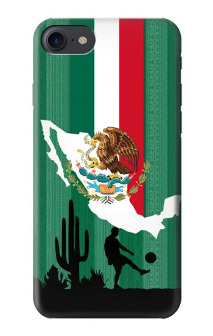 iPhone 7, 8, SE (2020), SE2 Hard Case Mexico Football Flag