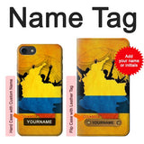 iPhone 7, 8, SE (2020), SE2 Hard Case Colombia Football Flag with custom name