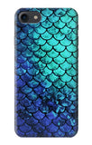 iPhone 7, 8, SE (2020), SE2 Hard Case Green Mermaid Fish Scale