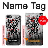 iPhone 7, 8, SE (2020), SE2 Hard Case Joker Hahaha Blood Splash with custom name