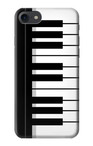 iPhone 7, 8, SE (2020), SE2 Hard Case Black and White Piano Keyboard