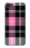 iPhone 7, 8, SE (2020), SE2 Hard Case Pink Plaid Pattern
