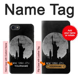 iPhone 7, 8, SE (2020), SE2 Hard Case New York City with custom name