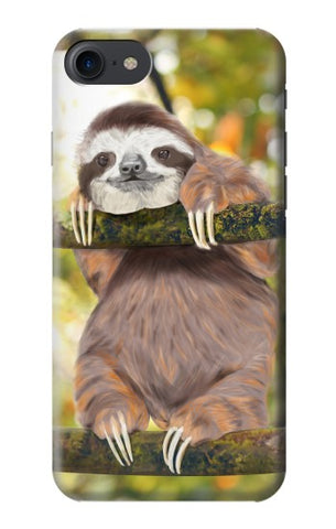 iPhone 7, 8, SE (2020), SE2 Hard Case Cute Baby Sloth Paint