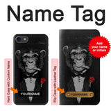 iPhone 7, 8, SE (2020), SE2 Hard Case Funny Monkey God Father with custom name