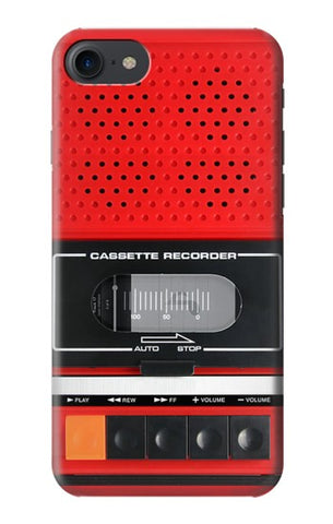 iPhone 7, 8, SE (2020), SE2 Hard Case Red Cassette Recorder Graphic