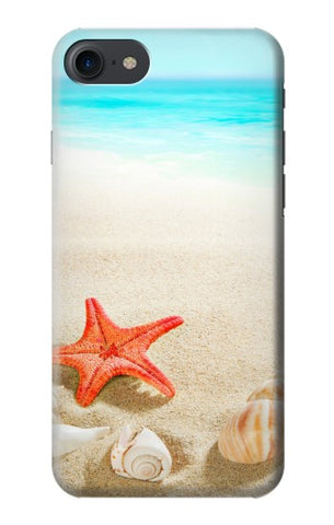 iPhone 7, 8, SE (2020), SE2 Hard Case Sea Shells Starfish Beach