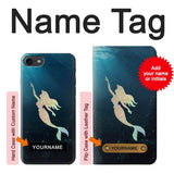 iPhone 7, 8, SE (2020), SE2 Hard Case Mermaid Undersea with custom name