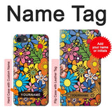 iPhone 7, 8, SE (2020), SE2 Hard Case Colorful Flowers Pattern with custom name