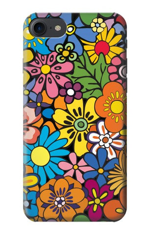 iPhone 7, 8, SE (2020), SE2 Hard Case Colorful Flowers Pattern