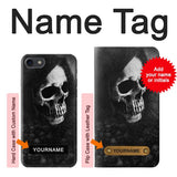 iPhone 7, 8, SE (2020), SE2 Hard Case Death Skull with custom name
