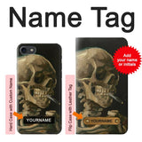 iPhone 7, 8, SE (2020), SE2 Hard Case Vincent Van Gogh Head Skeleton Cigarette with custom name