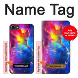 iPhone 7, 8, SE (2020), SE2 Hard Case Nebula Sky with custom name